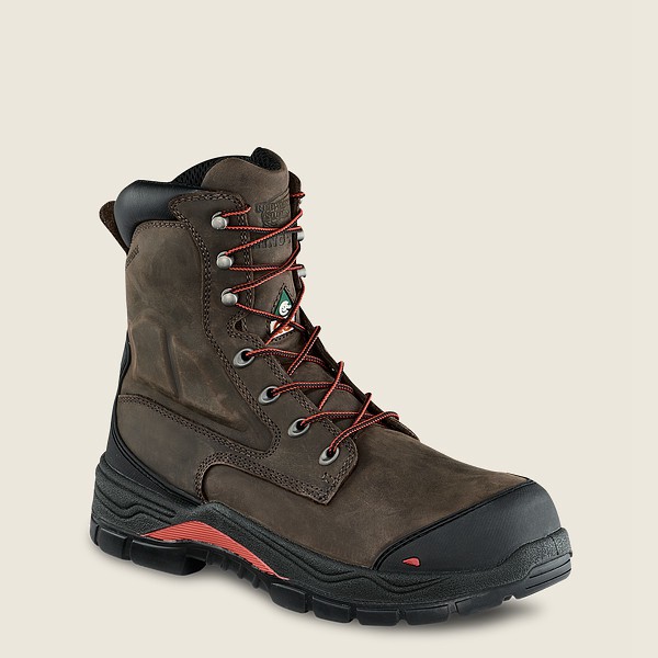 Red Wing Safety Bot Erkek - King Toe® Adc - 8-Inch Insulated Waterproof Csa Toe - Koyu Gri - 92MIDPW